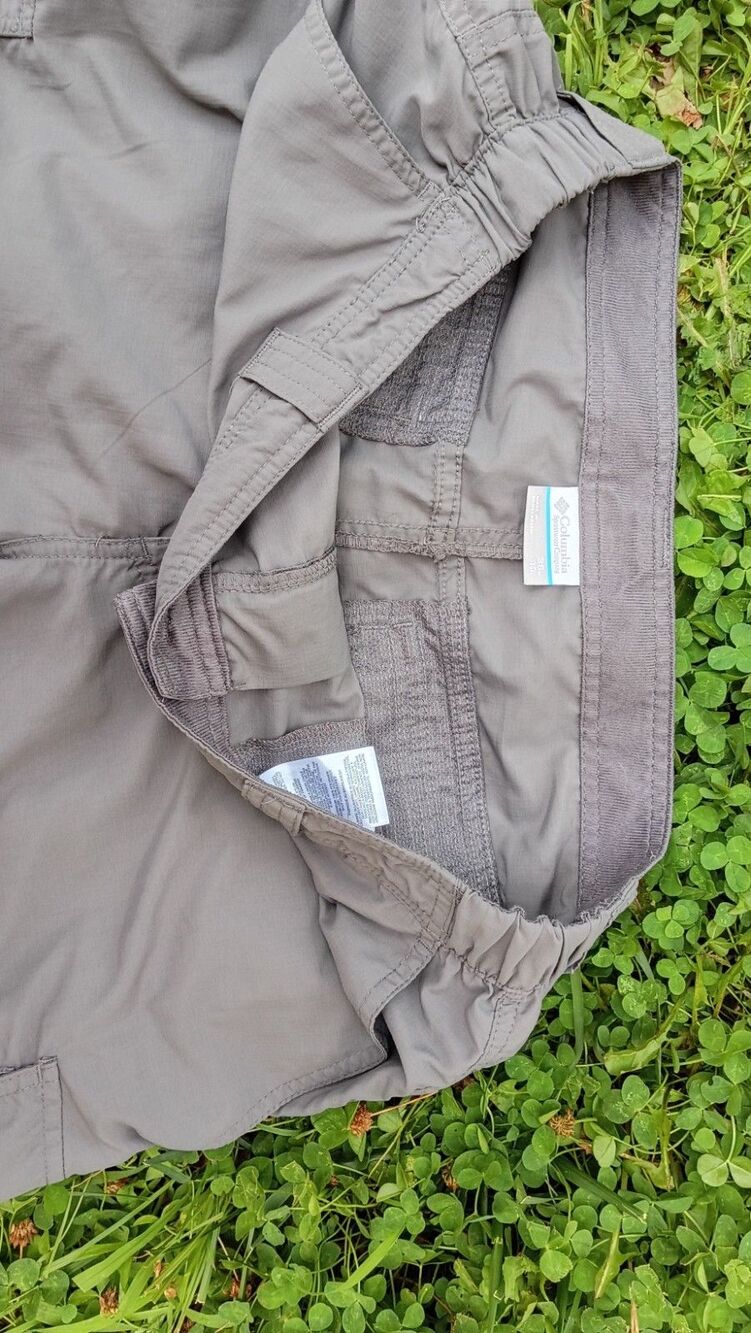 Columbia Silver Ridge Cargo Shorts Mens 36 Gray Nylon Hiking Trail Fishing 10" - Picture 8 of 15